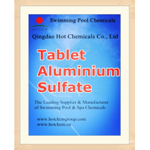 Sulfato de alumínio do floculante da tabuleta para os produtos químicos CAS 10043-01-3 do tratamento da água